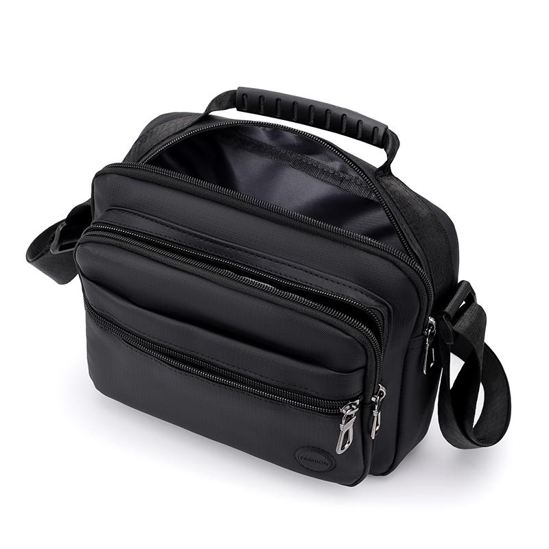 Men's Crossbody Bag Business Waterproof Lightweight Multi-Layer Shoulder Bag