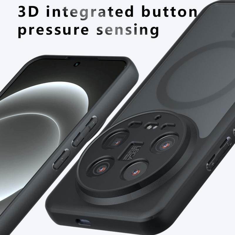 For Xiaomi 14T 14 Pro Ultra Matte Anti fingerprint Shockproof TPU Magnetic Case anti-drop Non Yellowing Back Cover Casing Shell