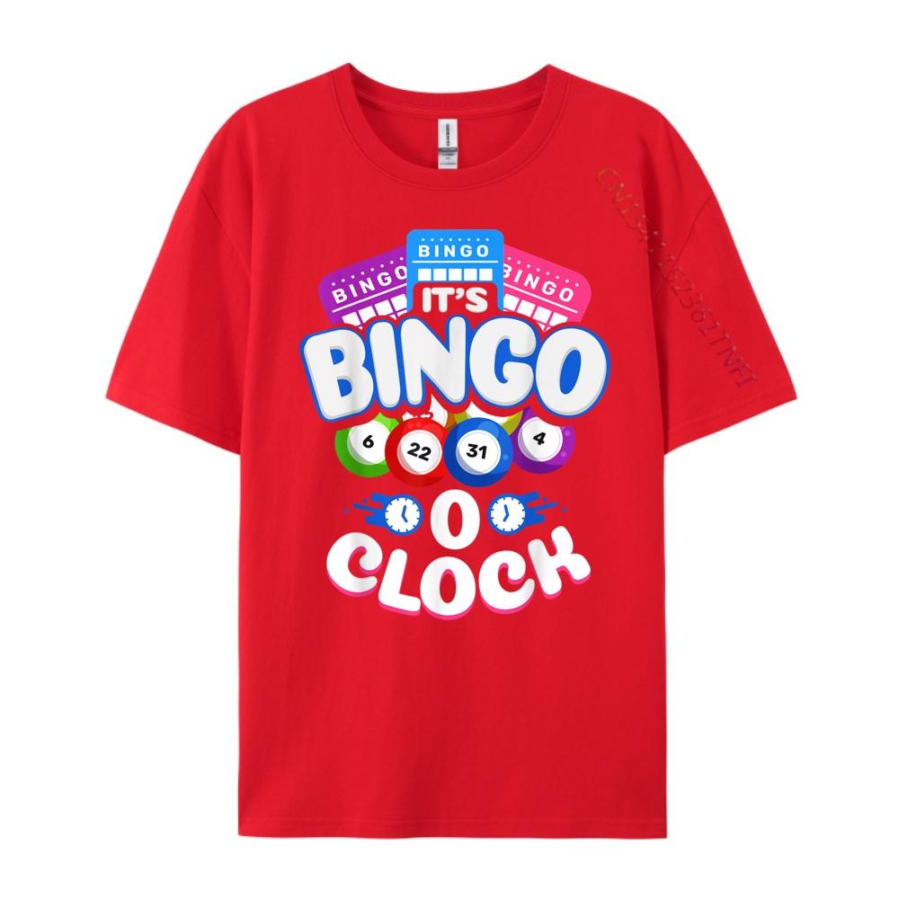 Its Bingo O Clock Bingo Player Grandma Vintage T Shirt Men Mens TShirts Printing