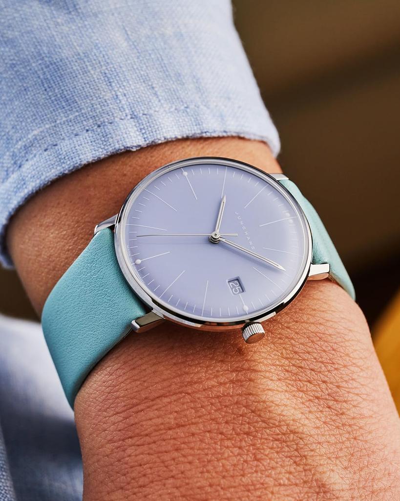 Junghans Max Bill Dress Green Watch, Women's Quartz, 47, 4554, 02,