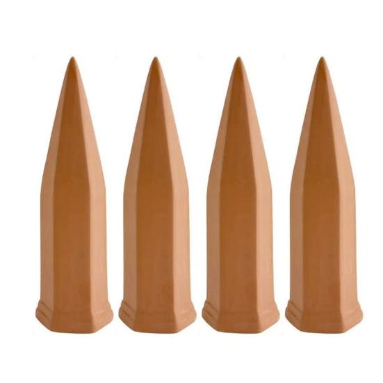 Terracotta Self Watering Spikes Vacation Plant Watering Stakes Slow Release Watering Spikes Compatible with Wine Bottles for Indoor Outdoor Plants