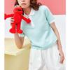Anta X Sesame Street Color Block Logo Letter Polo Shirt Women Polo Shirts Light-Pink-Blue 162328136-3