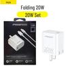PISEN Foldable 30W PD Fast Charging Type-C Cable for Apple & Android Devices