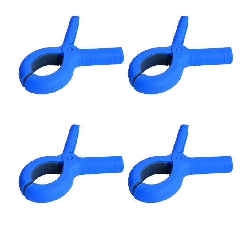 2/4pcs Heavy Duty Plastic Beach Towel Clips Anti-Skid Gasket Towel Holder for Beach Chairs Cruise Clothes Pool Clothes Pins