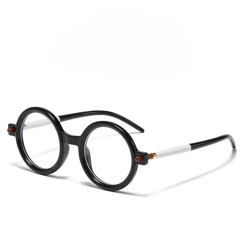 

Очки для чтения в грубой оправе для мужчин и женщин, ретро-очки для чтения с большой оправой, пресбиопические очки для компьютера, анти-синий свет 0 чёрный