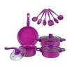 13Pcs Cookware Set Non-Stick Iron Pots And Pans with Comfortable Handles