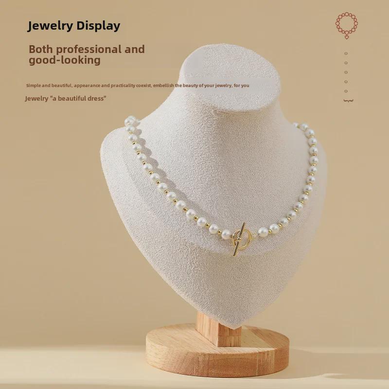 Fabric Multicolor Tapered Neck Jewelry Display Stand