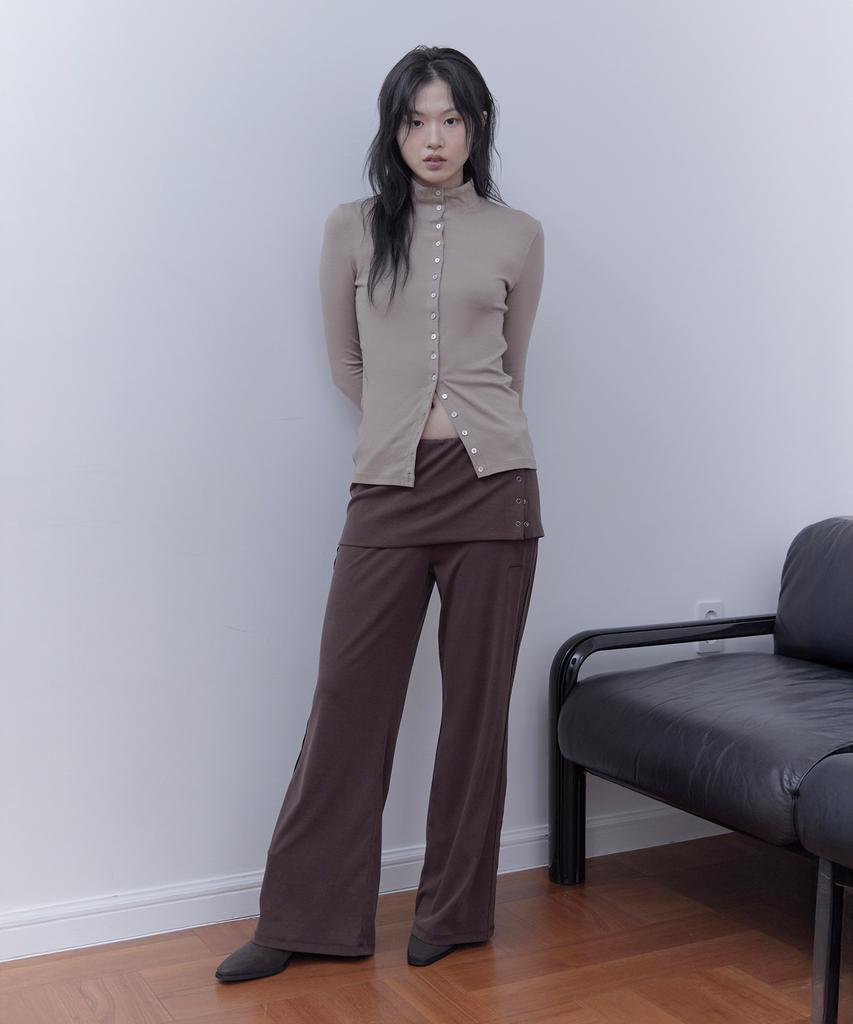 Haebeueoweil Layered Skirt Pants (Br)