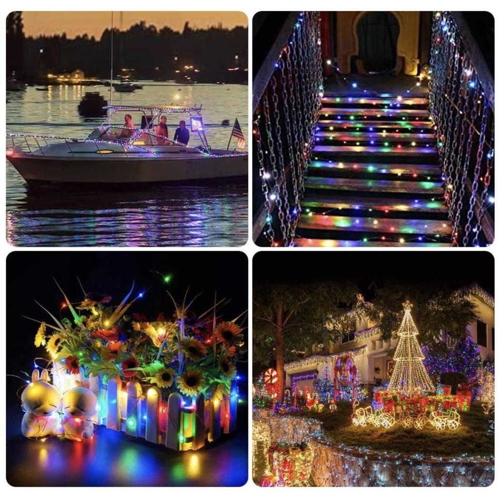 Wire lights 50x LED multicolor 5M + remote control powered by USB