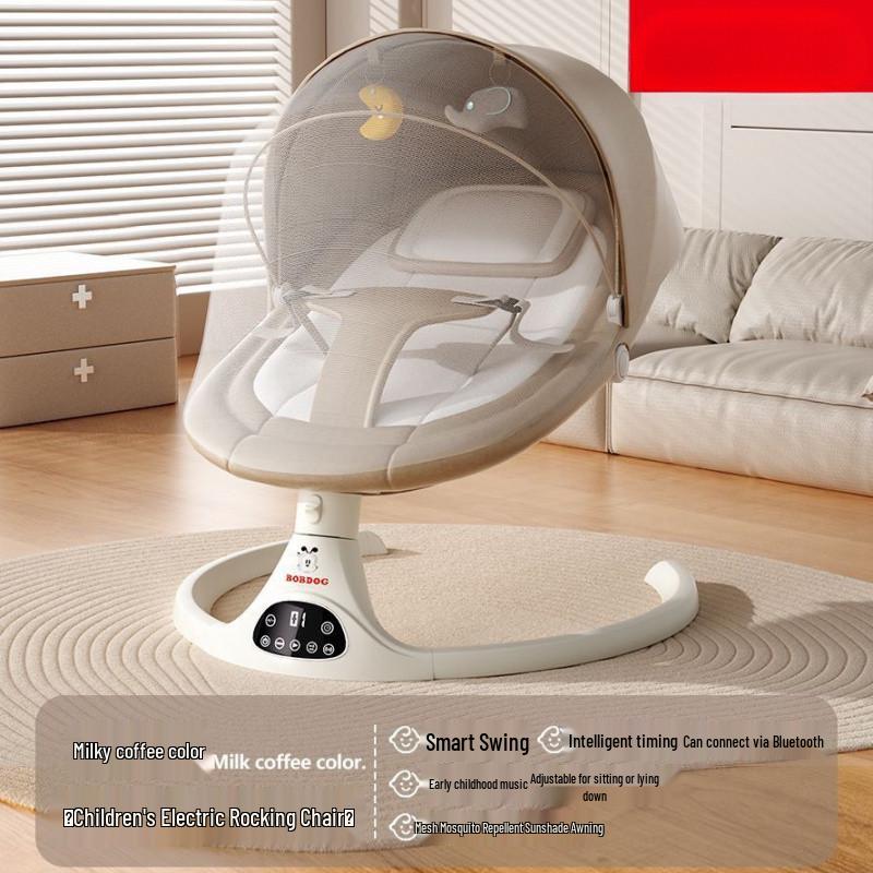 Bobodou Baby Electric Rocking Chair - Newborn Soothing Sleeper & Cradle Rocker