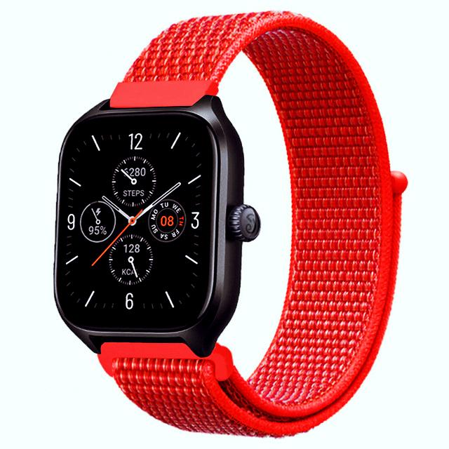 20mm 22mm Nylon Loop Band For Amazfit GTS 4/3/3pro/2e/GTS 2 Mini/GTR 4 47mm/GTR 2/Stratos 2 3 Strap For Amazfit Bip 3 Pro Correa