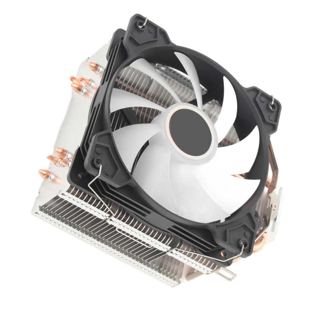 CPU Fan Desktop Mute Tower CPU Radiator Four Copper Tube Pure Copper RGB Chassis Cooling Fan