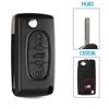 KEYYOU 10pcs 2/3 Buttons Car key Case for Peugeot 207 307 308 407 607 807 For Citroen C2 C3 C4 C5 C6 Flip Car Key shell