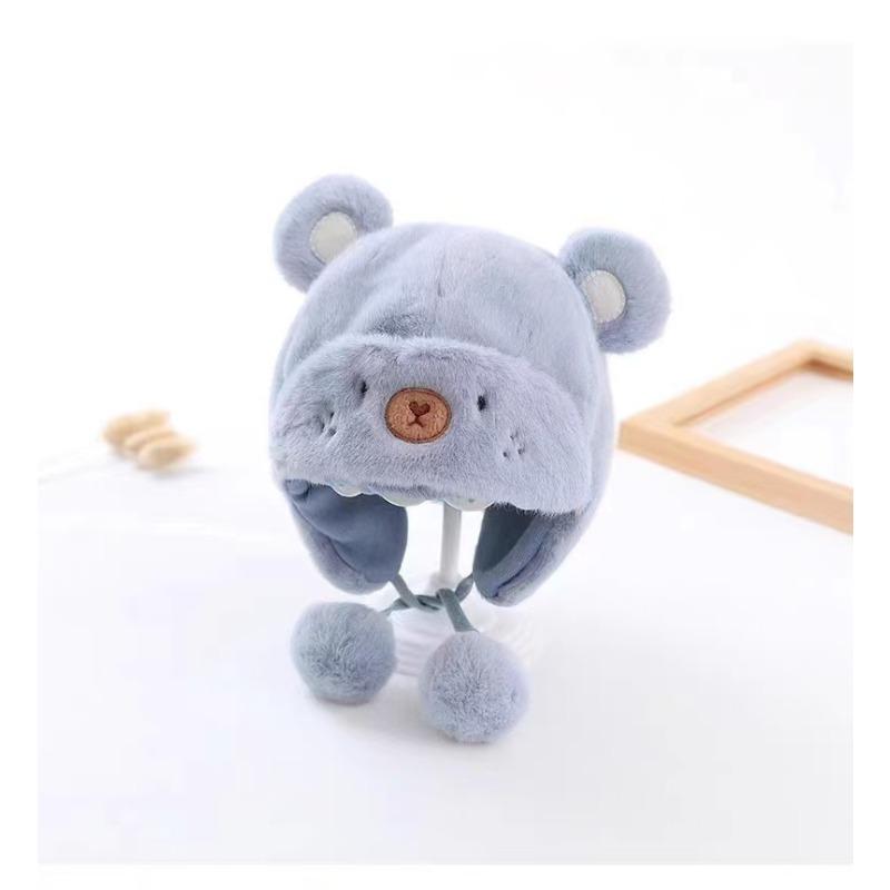 Babymütze für Herbst und Winter, super süße Strickmütze für Jungen und Mädchen, dicke, warme Wollmütze für Kleinkinder, Wintermütze