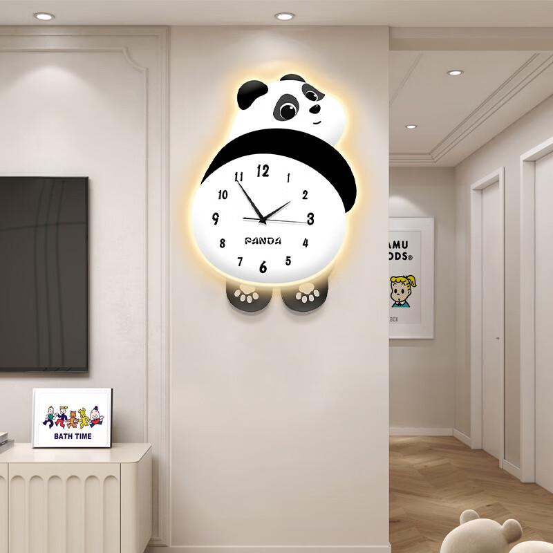 Creative Cartoon Panda Wall Clock