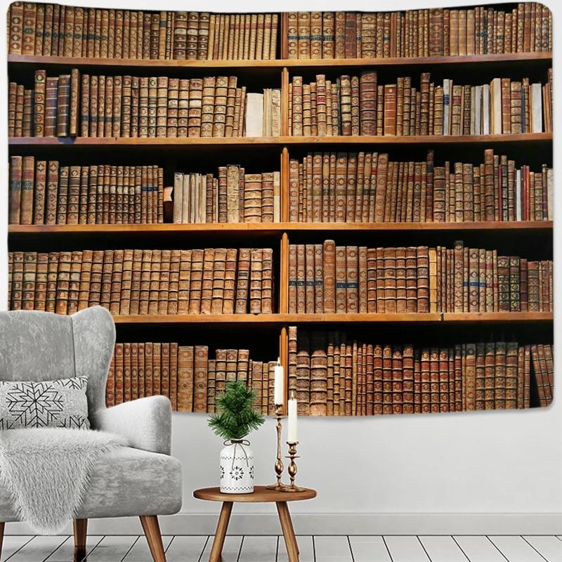 Tapestry Retro Magic Bookcase Tapestry Mysterious Library Tapestries Wall Hanging Art Throw  Bedroom Living Room Home