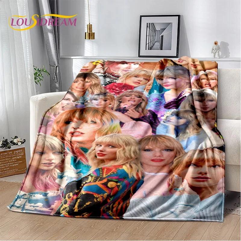 3D Sängerin Taylor-r Alison S-Swift Tay Weiche Flanelldecke für Betten Schlafzimmer Sofa Picknick, Überwurfdecke zum Zudecken Draußen Freizeit