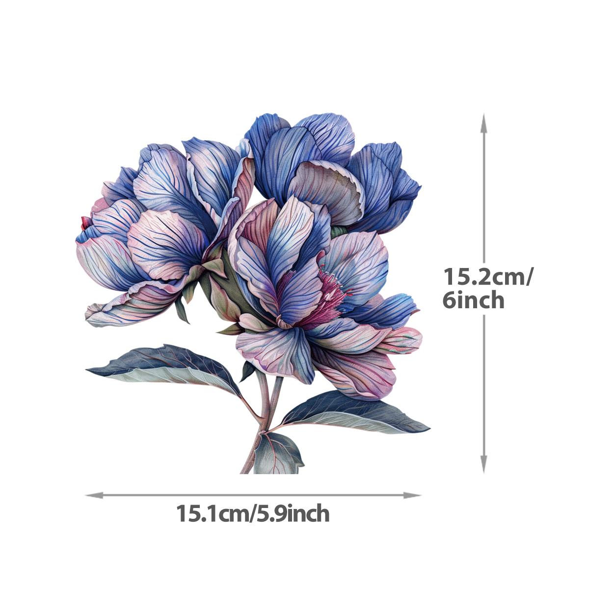 

15 см Цветочная серия Термонаклейка На Одежду Индивидуальный Логотип Сделай Сам Наклейки На Одежду Футболки Толстовки Термоперенос Наклейка
