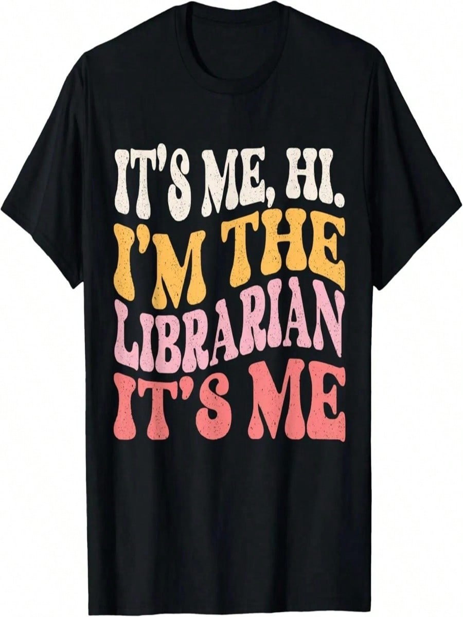 It s Me Hi I m The Librarian Funny Book Wizard Cute Bookworm T-Shirt S разноцветный