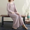 Plus Size Women's Cotton Linen Embroidered Two-Piece Set - Spring Fashion