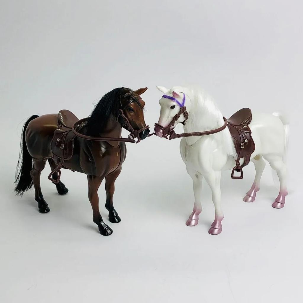 The dollhouse: simulation REINS saddle horse head riding supplies animal props mount model toy dolls