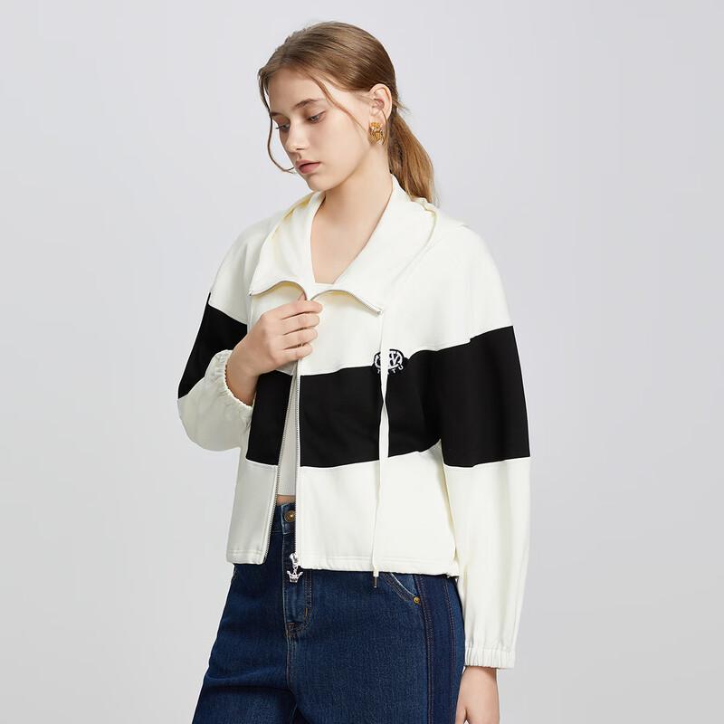 TATO Women's Striped Hooded Sweatshirt