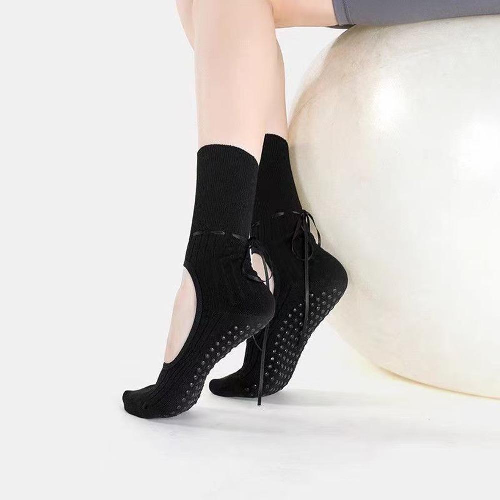 

Breathable Pilates Socks Harajuku Street Mid Tube Socks New Yoga Socks чёрный