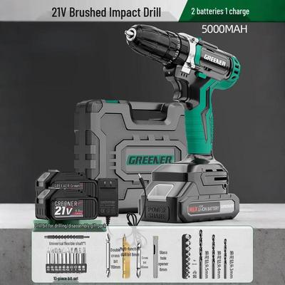 Green Forest Cordless Multi-functional Lithium-Ion Power Drill CN Plug (adapter Included)