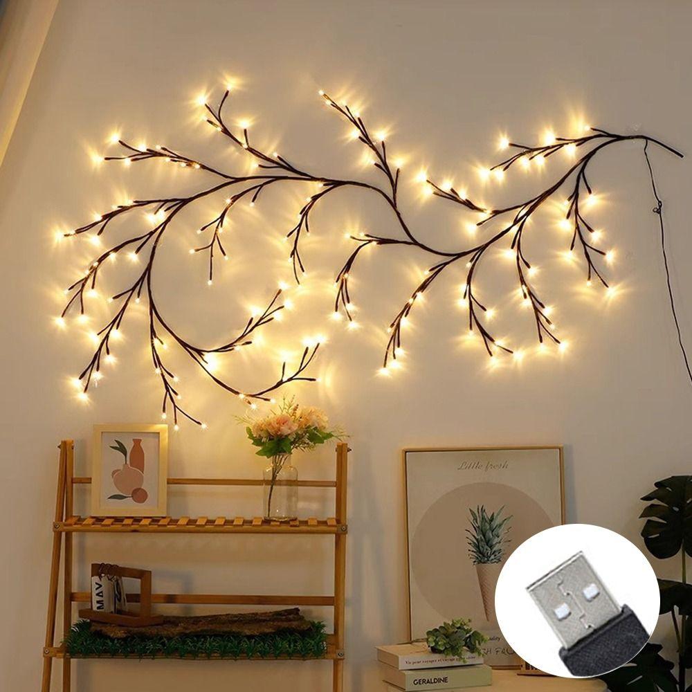 Lighting Form Tree Vine Light USB LED Lights String New Rattan Lamp  Wall Decoration