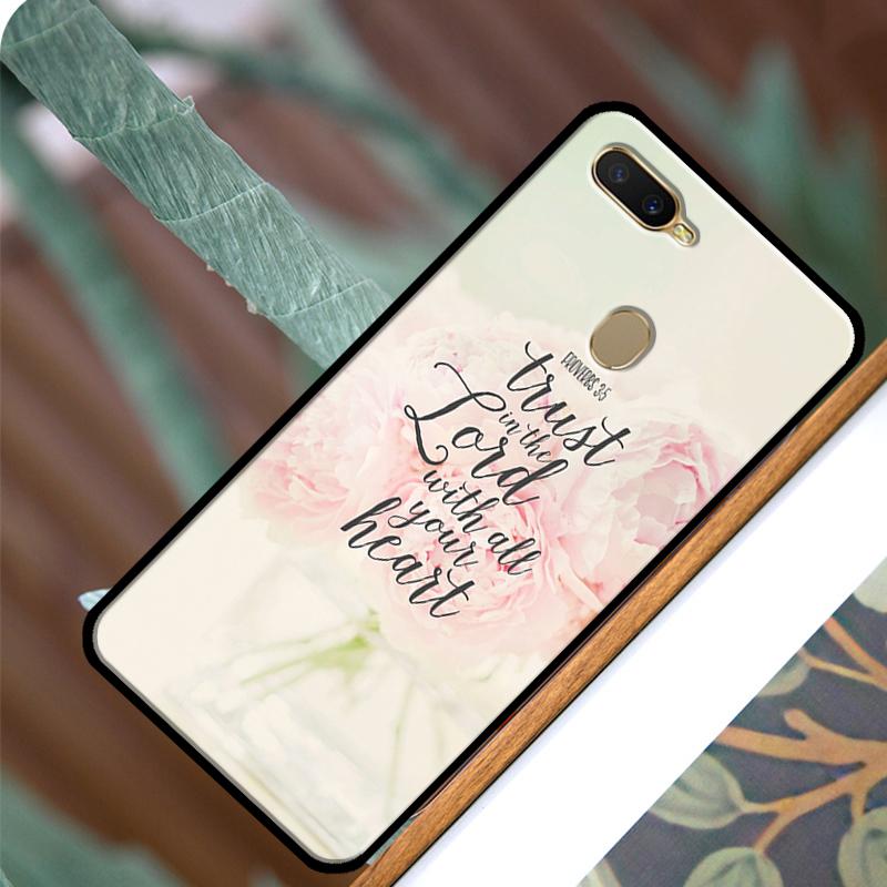Bible Verse Quotes Case For OPPO A83 A91 A93 A1K A15 A3S A54 A74 A94 A5 A9 A31 A53 A52 A72 A53S Back Cover