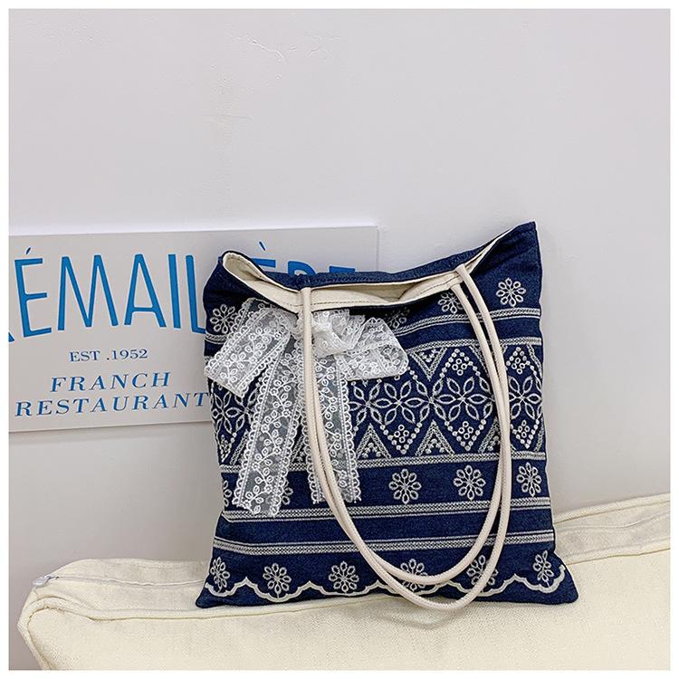 

Тканевая сумка большой вместимости с принтом, сумка-тоут для путешествий, большая сумка, сумка для ходьбы, сумка для покупок, сумка типа шоппер темно-синий