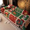  Christmas Cartoon Sofa Cover Cloth Towel Anti Cat Scratch and Anti Slip Sofa Cover Skin Friendly Suitable for All Seasons