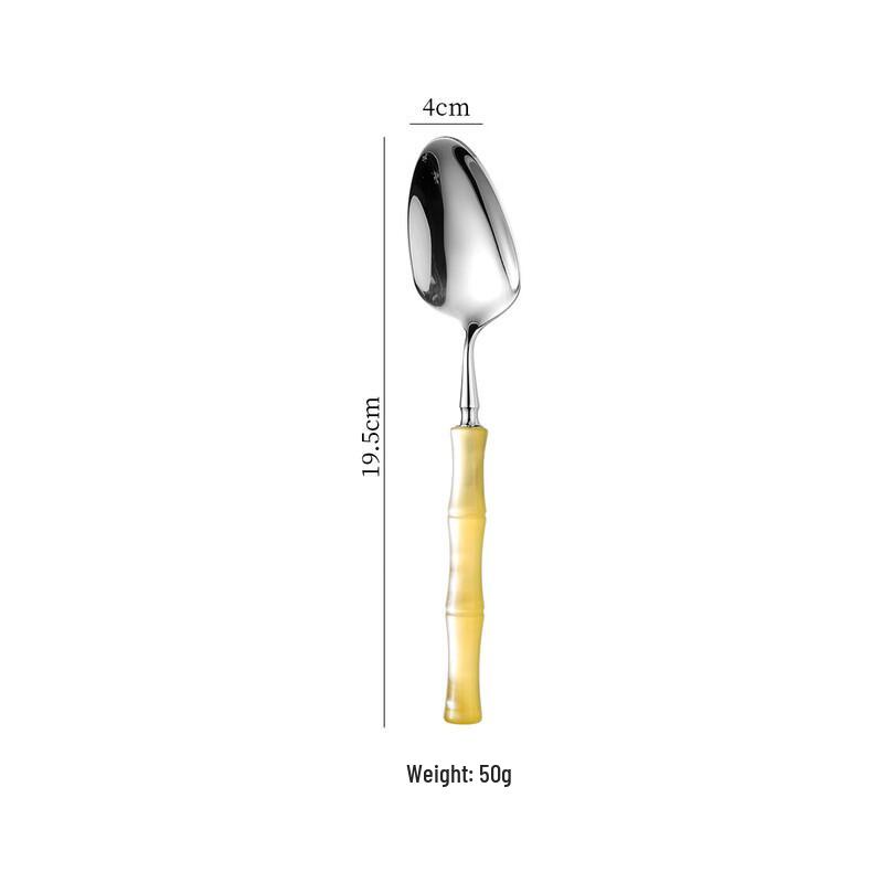 Abay Bamboo Handle 304 Stainless Steel Flatware