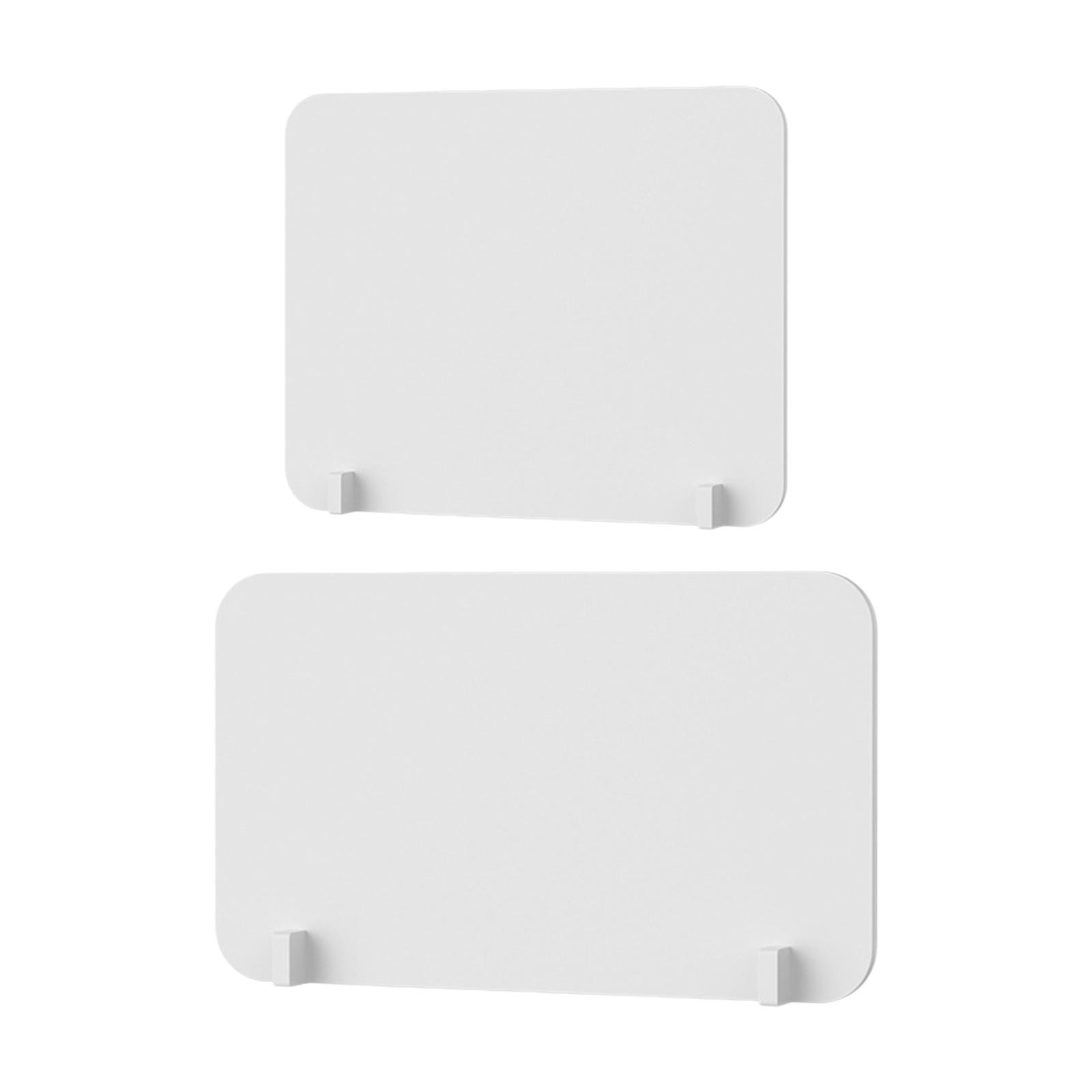 

PVC Desktop Partition Panel Board Guard Shield Barrier White Shatter Resistant 30cmx50cm