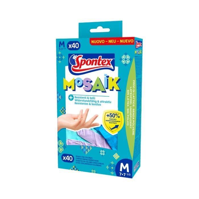 Gloves - Spontex - T-7 - Nitrile - Woman - 40 Pairs