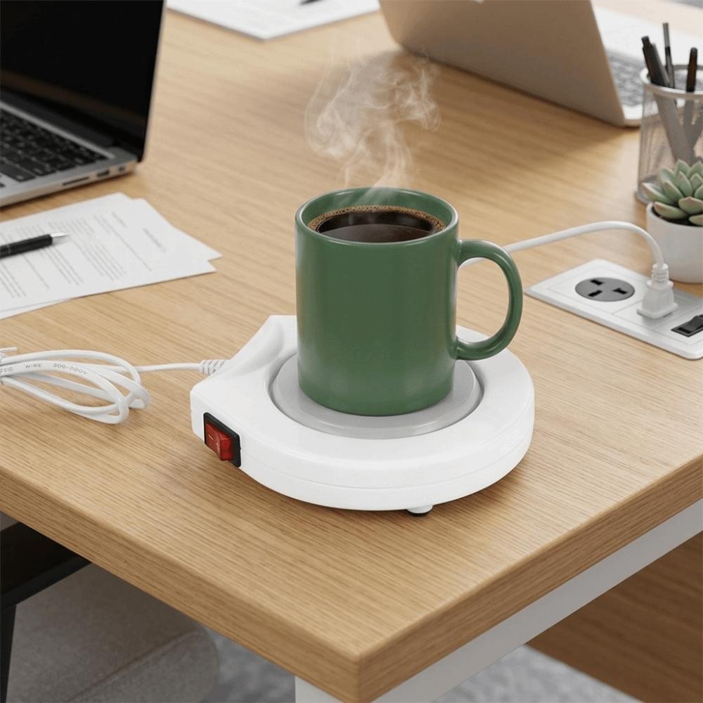 110V Mug Warmer Uniform Heating Plate Tea Thermal Mat Beverage Heating Coaster  Holiday