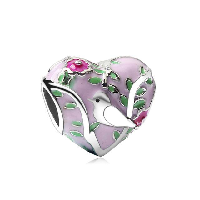 2pcs /Lot 2022 New Trend Silver Plated Beads Cartoon Dangle Charms Fit Original Brand Bracelets Necklaces For Women Diy Jewelry