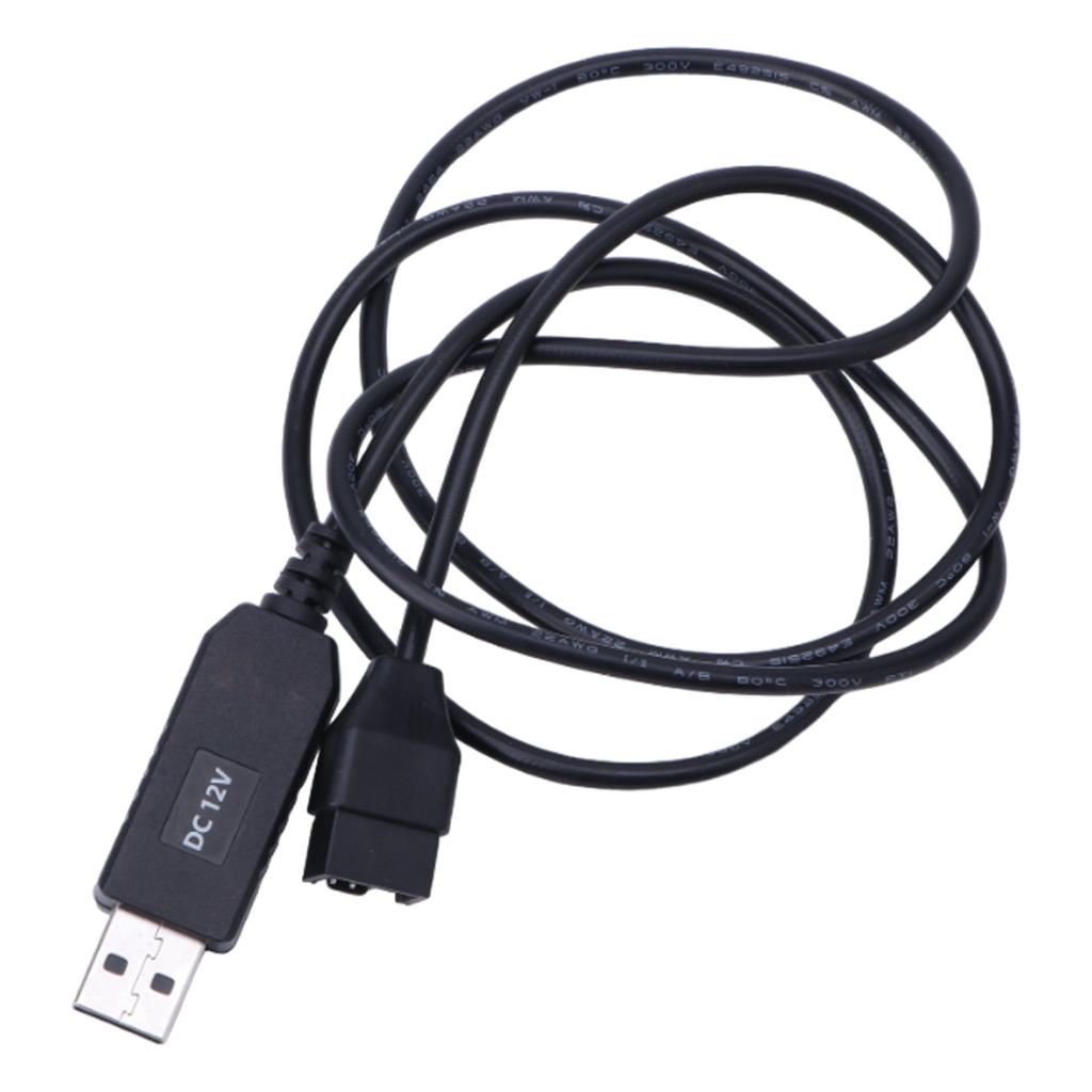 Full Speed 12V/5V Voltage Step-Up USB To 4Pin PC Fan Sleeved Power Adapter Cable Usb A Male/Small 4pin 30/50/100CM