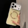 KEYSION Magnetic Jewelled Case for MagSafe for iPhone 16 17 Pro Max Air 16 Plus Transparent Matte TPU+PC Shockproof Phone Cover