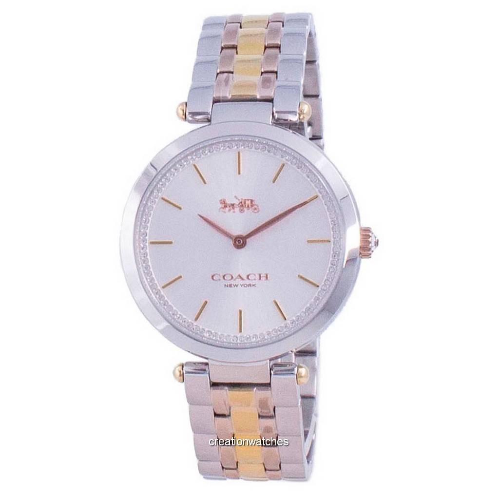 

Coach Park Двухцветные кварцевые 14503508 женские часы из нержавеющей стали