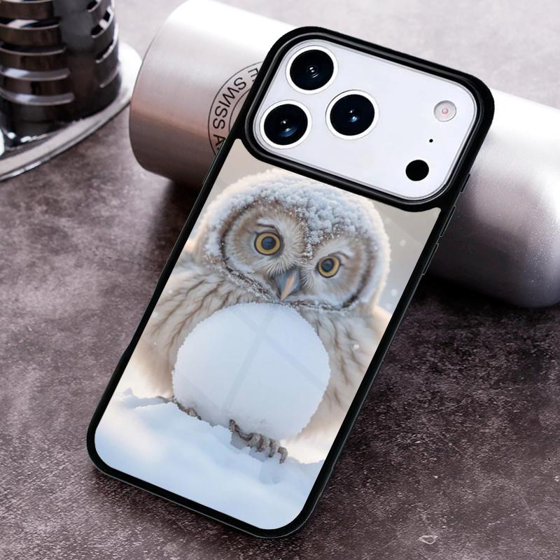 Baby Owl Phone Case For iPhone 17 16 15 14 13 12 11 Pro Max Plus 17Air Soft Silicone Cover