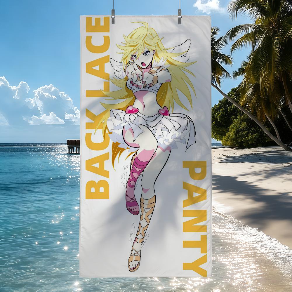 

Cartoon Panty Stocking with Garterbelt Towel Quick Drying Beach Towels Are Suitable For Swimming Pools Camping Yoga And The Gym W30*H60(CM)