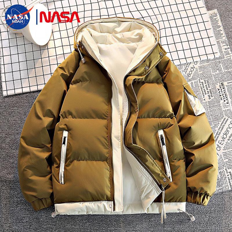 Мужская куртка-пуховик NASA NOAH с капюшоном, имитирующая двойку 3XL