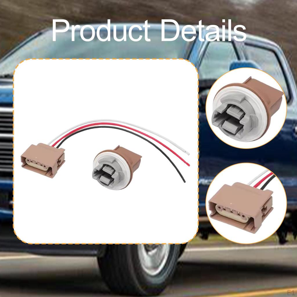 Turn Outlet and Pigtail Connector Car Light Bulb Yf1Z13411CA Premium Replace Easy