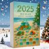 Treibglas-Weihnachtsbaum-Adventskalender, 24 Tage Weihnachts-Countdown-Kalender mit 24 Mini-Treibglas-Weihnachtsbaumschmuck