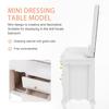 STOBOK Dollhouse Dressing Table Miniature Furniture Mini Dresser with Mirror Toy Pretend Play Exquisite Design Furniture Collection Display Miniature