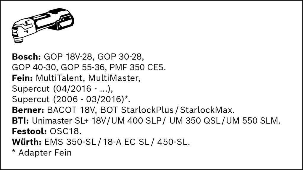 BOSCH 53mm blade for PAYZ53MT4 (Bosch) saw/multi-tool (Starlock Plus)