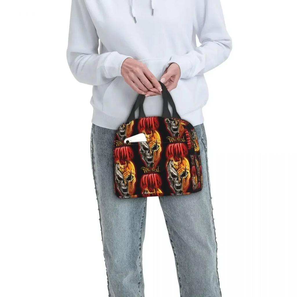 Sparta Warrior Spartan Skull Insulated Lunch Bag for Kids School Cooler Thermal Food Box Tote Leakproof Lunch Boxes Container