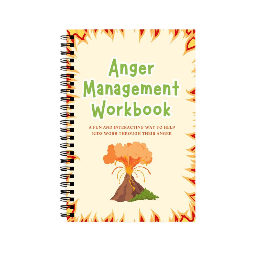 Children's Volcano Emotion Regulation Workbook: Spiral-Bound Anger Management and Creative Counseling Notebook