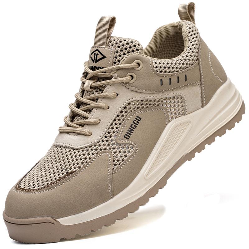 

Дышащая сетчатая защитная обувь для мужчин для работы кроссовки противоударные неразрушимые туфли легкие стальные носки рабочая обувь для мужчин обувь 38